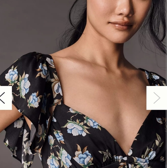 Anthropologie Floral Black Dress . NWT - Picture 2 of 3